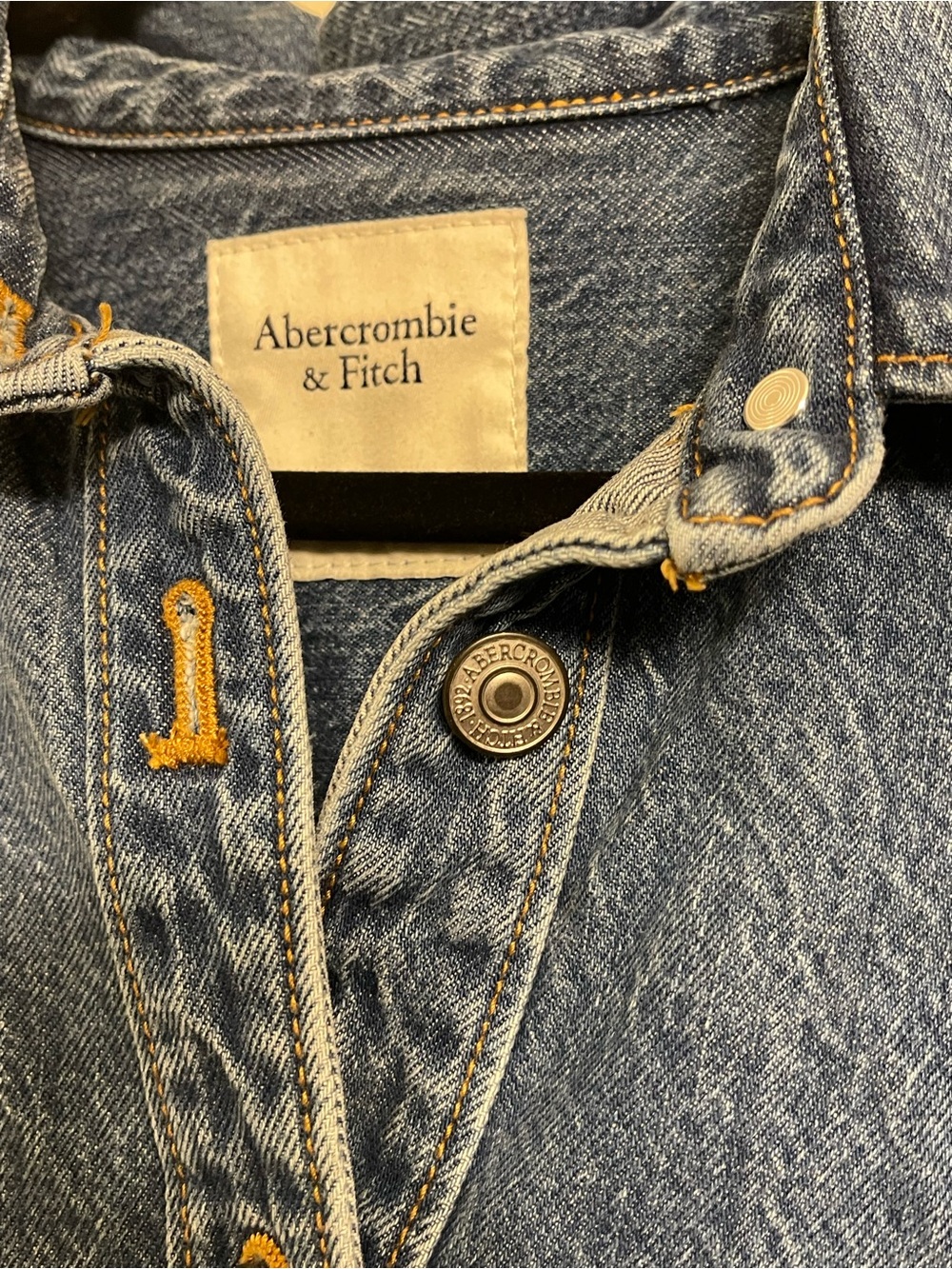 Abercrombie & Fitch Women's Denim Shirt Dress, Large, Tall